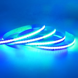 Bande <span class=keywords><strong>LED</strong></span> Lumineuse Couleurs Rêveuses Cuivre Haute Luminosité COB 24V Intérieur <span class=keywords><strong>RGB</strong></span> WS2812 Contrôle Vocal Wi-Fi IP20 Éclairage Cuisine CRI80 Élevé - Product Image 3