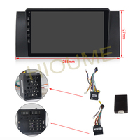 Android 11 6 + 128G Lecteur multimédia de voiture Récepteur stéréo Radio pour BMW Série 5 E39 X5 E53 avec 4G LTE IPS DPS Carplay Auto