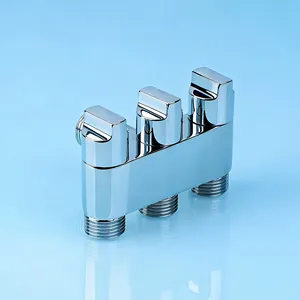 Desviador de Agua Automático de Latón Moderno 1 Entrada 2 Salidas con Paro Automático, Ahorro de Agua, Fácil Instalación para Bañera de Baño - Product Image 1