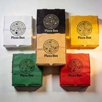 Boîte à pizza en carton ondulé personnalisée en gros, boîte à pizza en papier kraft, prix le plus bas du Vietnam
