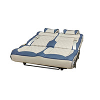 Siège double modifié pour voiture, personnalisable, convertible en lit ou chaise pour fourgonnette