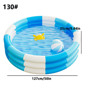 Piscina Inflable de PVC de Tres Anillos Reforzada <span class=keywords><strong>para</strong></span> Juegos Acuáticos Familiares, <span class=keywords><strong>Baño</strong></span> de Bebés y Uso Plegable al Aire Libre - Product Image 5