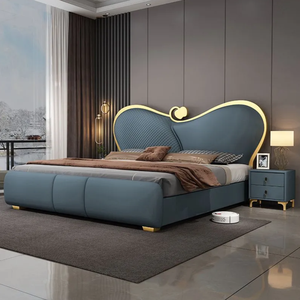 Luxury Italian <strong>Design</strong> King Size <strong>Bed</strong> in High-End Quality Leather Modern Tufted Bedroom Furniture with Storage for Apartments - Product Image 3