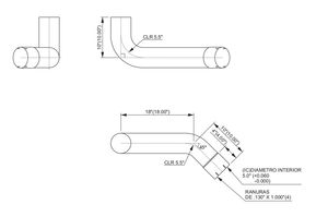 Tùy chỉnh xe tải Chrome 5 "bên phải ống xả khuỷu tay ống cho kenworth w900l W900 <span class=keywords><strong>T600</strong></span> T800 - Product Image 6