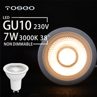 Spot LED Professionnel Gu10 7W 230V, Ampoule LED Haute Luminosité