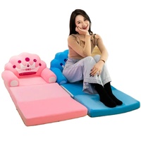 Canapé sans remplissage Canapé pliable pour enfants Lavable Modern Cartoon Cute Cradle Sofa Skin