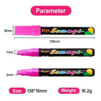 MagiArt LED Tableau électronique fluorescent effaçable Tableau LED Marqueurs à craie Panneau lumineux publicitaire Stylo à craie liquide 8 couleurs