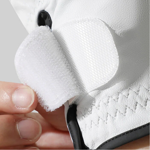 Gants de <span class=keywords><strong>golf</strong></span> en cuir respirant 100% agneau, logo personnalisé, tailles S-M-L-XL, ajustables, pour sports de plein air - Product Image 4