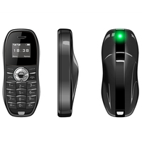 Teléfono Móvil Pequeño de Lujo X18, Marcador BT, Mini Llavero de Coche de 0.66'', Baja Radiación, GSM Desbloqueado, Doble SIM, Vibración, Teléfono Celular para Estudiantes