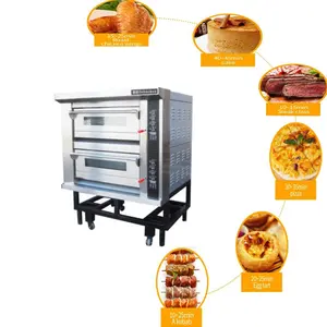 1 2 3 Deck Commercial Baking Equipment Pizza Electric/Gas Bread Oven For Baking