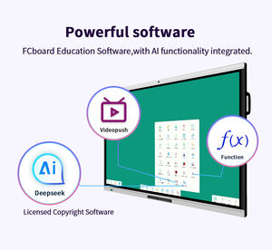 Pizarra Interactiva Todo en Uno de 86 Pulgadas y Pizarra Blanca 4K UHD Android 14 con Puertos de E/S Potentes y <span class=keywords><strong>PC</strong></span> OPS Opcional - Product Image 4