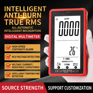 Multímetro Digital de 6000 Lecturas con Rango Automático, Pantalla Digital, Medición de Voltaje CA/CC de 600V 10A, Corriente y Temperatura - Product Image 2
