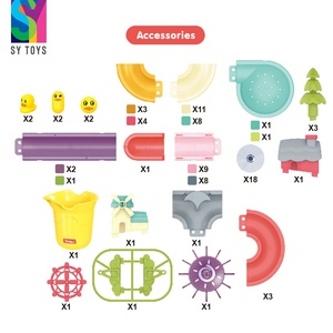 Jouets <span class=keywords><strong>de</strong></span> <span class=keywords><strong>bain</strong></span> SY Glissière à billes aquatiques qui collent au mur <span class=keywords><strong>de</strong></span> la baignoire pour les tout-petits et les enfants - Product Image 5