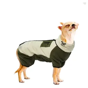 カスタムペット服無地高級メーカーフルレッグドッグコートグレイハウンドスモールキャットジャケット犬服犬フリースジャンパー