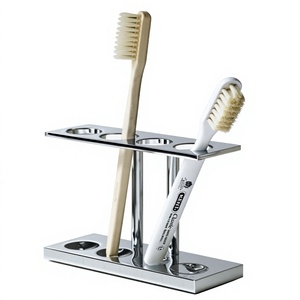 Wash Basin Countertop Display Decorative Metal <b>Toothbrush</b> <b>Holder</b> <b>Toothbrush</b> Stand For Bathroom Accessories Home Decoration - Product Image 1