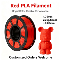 Filamento PLA Mate Sólido Básico de 1 kg y 0,02 mm, Alta Precisión Dimensional, 1,75 mm de Diámetro, para Impresión de Modelos y Manualidades, MEIJIMEI 5 kg