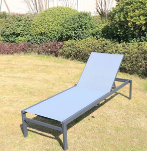 Silla de aluminio apilable <span class=keywords><strong>para</strong></span> exteriores, tumbona <span class=keywords><strong>para</strong></span> piscina, playa, Patio, muebles de jardín <span class=keywords><strong>para</strong></span> Hotel de lujo - Product Image 4