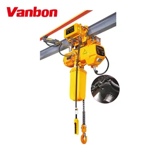 Vanbon 30 שנים במפעל מחיר טוב 1 טון שרשרת מנוף חשמלי לסדנה למכירה