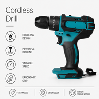 Ensemble de perceuse sans fil 70N.m 20V sans balais 13mm sans clé 2 vitesses 5.0Ah, kit de visseuse pour la construction, la maison et le bricolage, ensemble de perceuse combinée