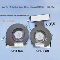 Version améliorée de la nouveauté pour les ventilateurs HP TPN-Q211 15-DC Shadow Elf 4 & 5 Pro avec dissipateur thermique en cuivre à roulement à billes pour boîtiers d'ordinateur