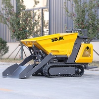 KOSTENLOSER VERSAND Mini-Raupendumper Hydraulischer Diesel-Kipper Mini 500kg 800kg Transporter Multifunktionaler Raupen-Minidumper