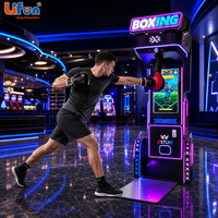 LIFUN Machine de Mesure de Force de Boxe Haut de Gamme avec Modes de Jeu, Testeur de Puissance de Frappe, Équipement d'Arcade pour Centre de Jeux Intérieur