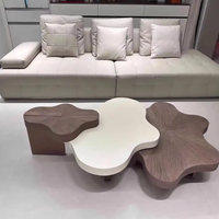 Table basse moderne pour salon, design industriel italien en bois, petite table à thé, meubles de salon luxueux