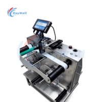 Machine automatique de rembobinage et de codage haute précision pour rouleaux d'étiquettes avec codeur à jet d'encre TIJ, imprimante de numéros de lot et de codes-barres 220V 120W