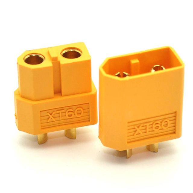 XT60 XT-60T Male Female Bullet Connectors 60A Gold Plated RXT Brand FPV Drone RC Lipo Battery Quadcopter Multicopter UL94v0