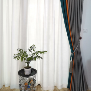 الصينية مصنع الساخن بيع Tissu De ريدو 100% بوليستر صلب تعتيم الساتان الستائر - Product Image 4