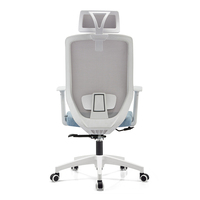 Chaise de bureau moderne en maille de plastique noir de luxe de couleur blanche chaise d'ordinateur maille siège chaise de bureau maille