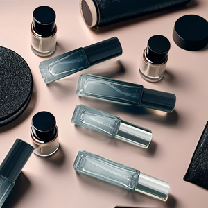 Portable 5ml/10ml <span class=keywords><strong>gris</strong></span> dégradé bleu épaissi verre vaporisateur voyage vide <span class=keywords><strong>parfum</strong></span>/botanique emballage plat sérum/emballage - Product Image 3