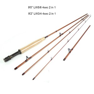 <span class=keywords><strong>Canne</strong></span> à pêche à la mouche convertible 2-en-1 avec section d'extension |   <span class=keywords><strong>Canne</strong></span> à pêche en carbone 46T à <span class=keywords><strong>action</strong></span> rapide, de 9'0'' à 10'4'' et de 9'2'' à 10'5'' - Product Image 1
