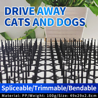 Grillage anti-chats robuste et écologique avec picots – Barrière dissuasive pour animaux domestiques, sans danger pour les chats, pour balcon, toit et murs – Maille dissuasive solide