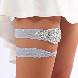 Lot de 2 jarretières élastiques personnalisées en <span class=keywords><strong>dentelle</strong></span> avec strass et perles <span class=keywords><strong>pour</strong></span> demoiselles d'honneur, cadeau de fête prénuptiale et enterrement de vie de jeune fille - Product Image 2