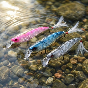 เหยื่อปลอมเหมือนจริงสำหรับ ABS น้ำหนัก 13.6 กรัม/ยาว 9.5 ซม. รูปทรงกุ้ง มีขนตกแต่ง ตะขอสำหรับตกปลาแบส ปลาเพิร์ช ใช้ได้ทั้งในทะเลสาบ แม่น้ำ <span class=keywords><strong>ลอย</strong></span>น้ำได้ทั้งบนผิวน้ำและกลางน้ำ - Product Image 6