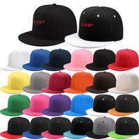 Gorra Deportiva de Visera Plana, Gorra de Béisbol, Gorras Bordadas Personalizadas, Gorras Promocionales con Cierre a Presión para Hombre