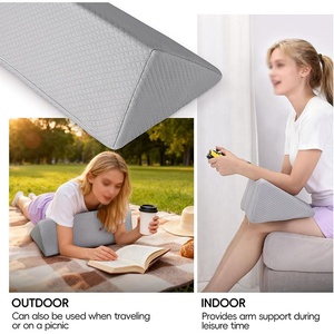 <span class=keywords><strong>Oreiller</strong></span> en mousse à mémoire de forme personnalisé, portable, <span class=keywords><strong>anti</strong></span>-<span class=keywords><strong>allergique</strong></span>, respirant, soutien du cou et du dos, polyvalent, pour lire au lit, travailler - Product Image 5