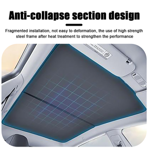 2 pezzi accessori per auto tetto apribile in vetro termoisolante nero parasole per auto per il mio - Product Image 4