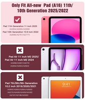 Timvo casing pelindung kasar tugas berat, casing pelindung untuk iPad A16 generasi ke-10 2025