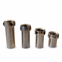 Adaptateur de tube court en acier inoxydable, 4 tailles, pour prothèse de jambe inférieure pour enfants