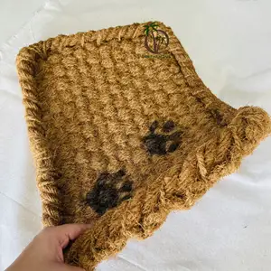 Tapis pour chats, accessoires pour animaux de compagnie, tapis à gratter naturel pour animaux de compagnie, tapis de YOGA en fibre de coco pour chiens