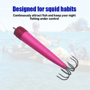 Nouvelle hameçon en matériau innovant pour calamar, seiche et lapin de mer, avec fonction de soufflage lumineux et de foudroyant <span class=keywords><strong>coup</strong></span> de feu, pour la pêche au fond de la carpe - Product Image 3
