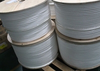 Corde de barge en plastique de ficelle de corde d'évier en nylon de polyester de couleur blanche résistante élevée pour le navire d'expédition