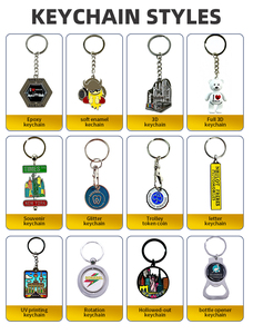 Llaveros de Aleación de Zinc de Alta Calidad y Económicos, con Diseño de Oso Impreso por Transferencia Térmica, Estilo Vintage y de Dibujos Animados - Product Image 5