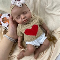 Poupée Bébé Réaliste de 12 Pouces en Silicone Intégral, Peau Détailnée, Poupée Reborn d'Art de Collection, Jouet pour Enfants, Jeu d'Éveil