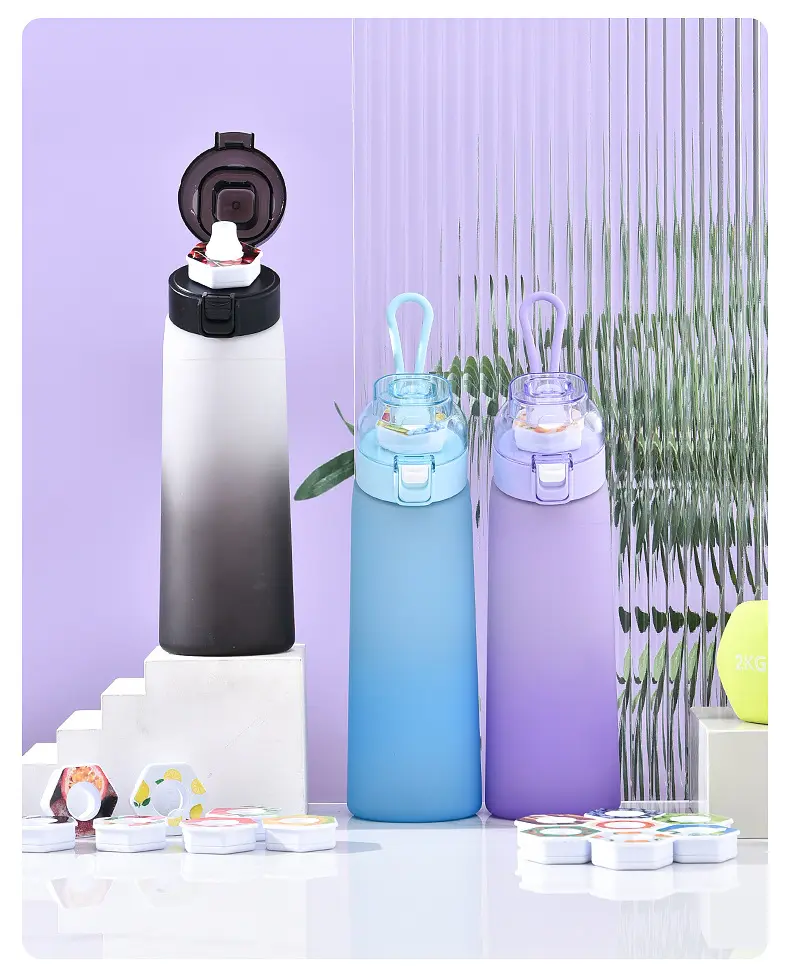 Best Sale Flavoring Air Smell Drink Smaken Scent Fruit Flavour Water Bottle Scented Water Bottle with 8 Flavor Pods