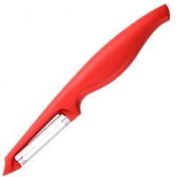 Nieuw Product Roestvrijstalen Mes Fruit Groente Aardappelschiller Met Antislip Plastic Handvat