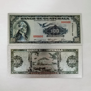 Customized Guatemala Currency 100 Bill Collection Plastic Gold Foil Electroplated Banknote - Product Image 6