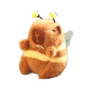 Adorable Peluche de Capibara Abeja con Alas Móviles, Suave y Ecológico, 15 cm, Llavero, Adorno Colgante para Bolsos, Regalos - Product Image 5